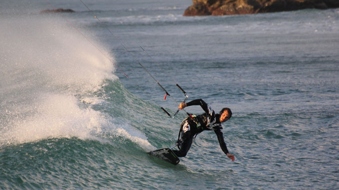 Marcos González De La Peña surfing waves