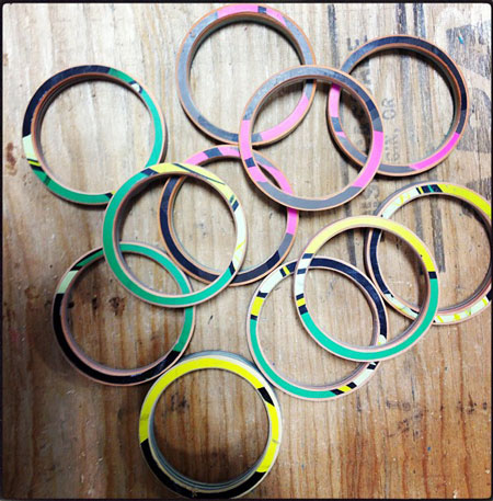 Bracelets By Recycled Skateboard Internationnal